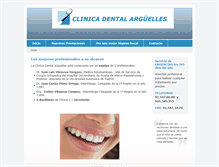 Tablet Screenshot of clinicadentalarguelles.com